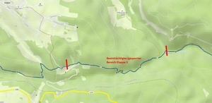 Sperrung im Bereich Bähnle-Radweg Sperrung im Bereich Bähnle-Radweg